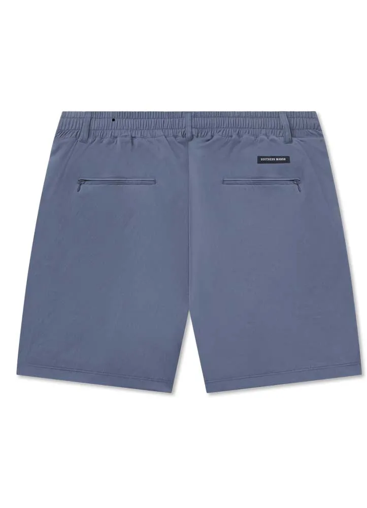 Billfish Lined Performance Shorts in Slate by Southern Marsh