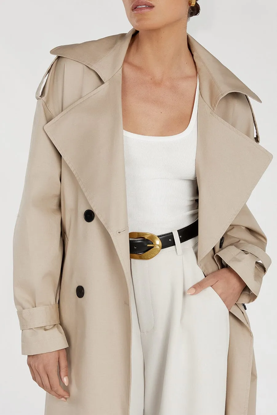 CAMERON STONE TRENCH COAT