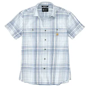 Carhartt Men's Rugged Flex Lightweight Button-Down Short Sleeve Plaid Shirt