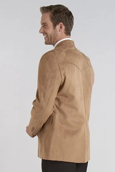 Circle S Mens Camel 100% Microsuede Big Houston Western Jacket Blazer 60 LX