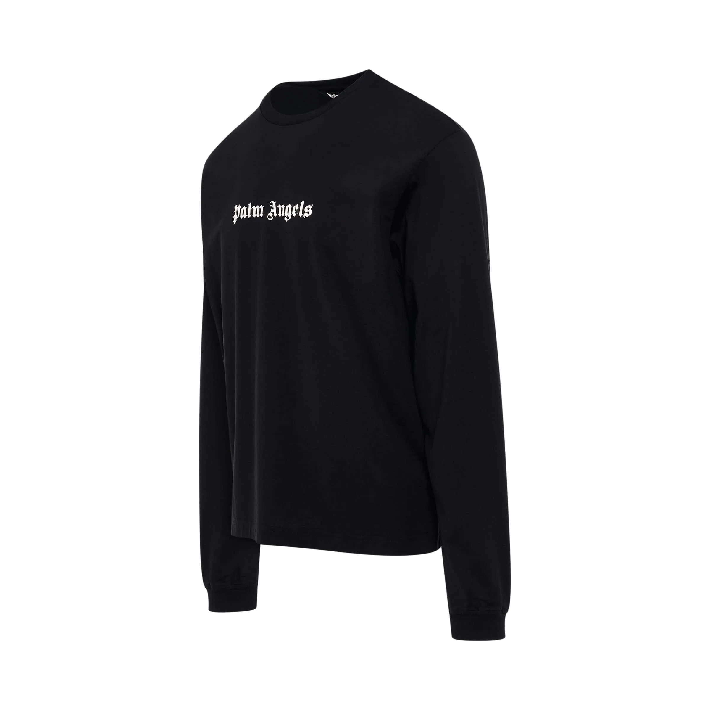 Classic Logo Slim Long-sleeves T-Shirt in Black