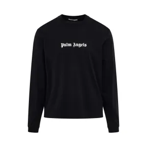 Classic Logo Slim Long-sleeves T-Shirt in Black