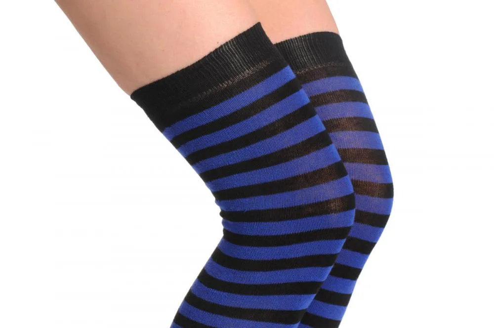 Dark Blue & Black Stripes