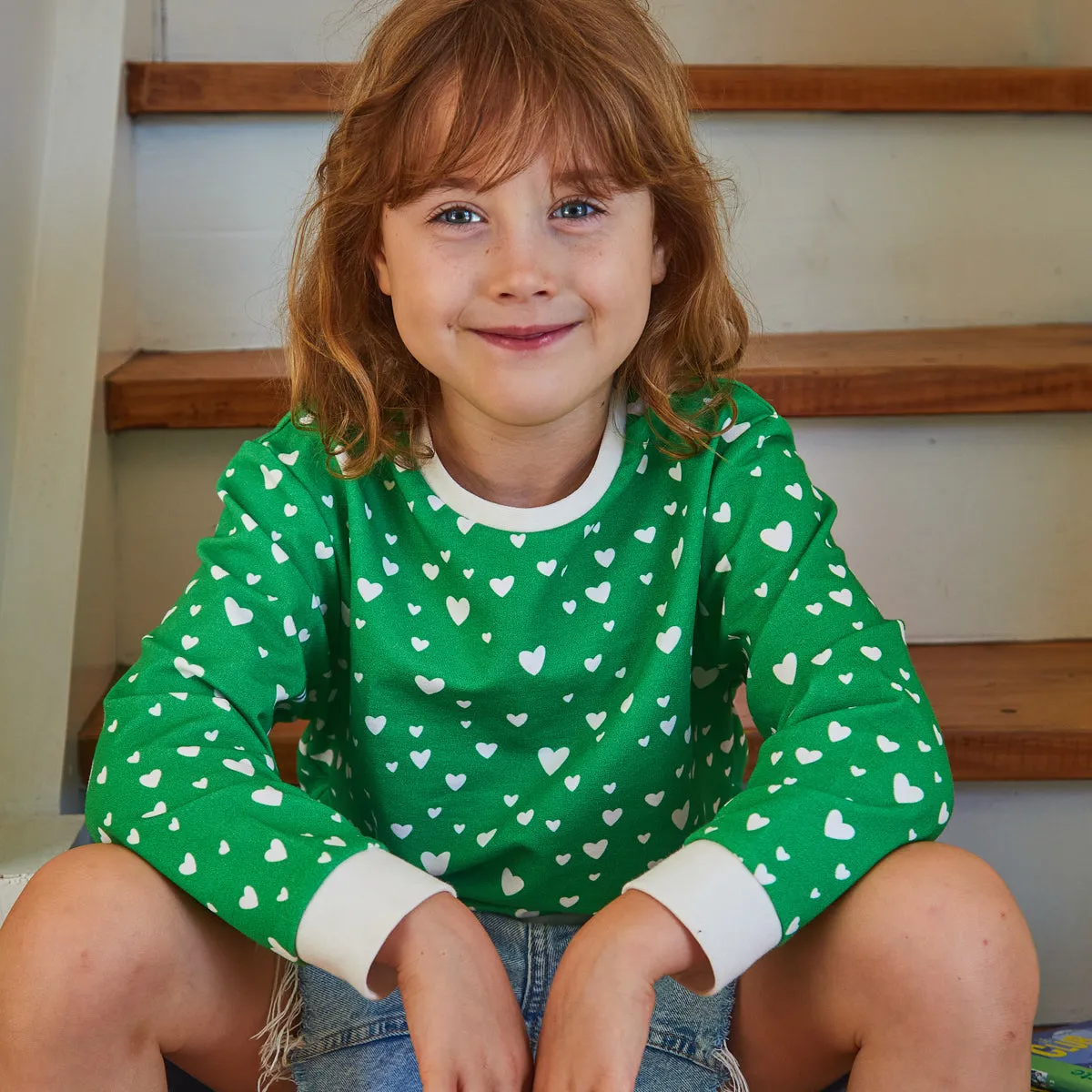 Duo for woman and kid JASMIN sweatshirt and dress - paper sewing pattern