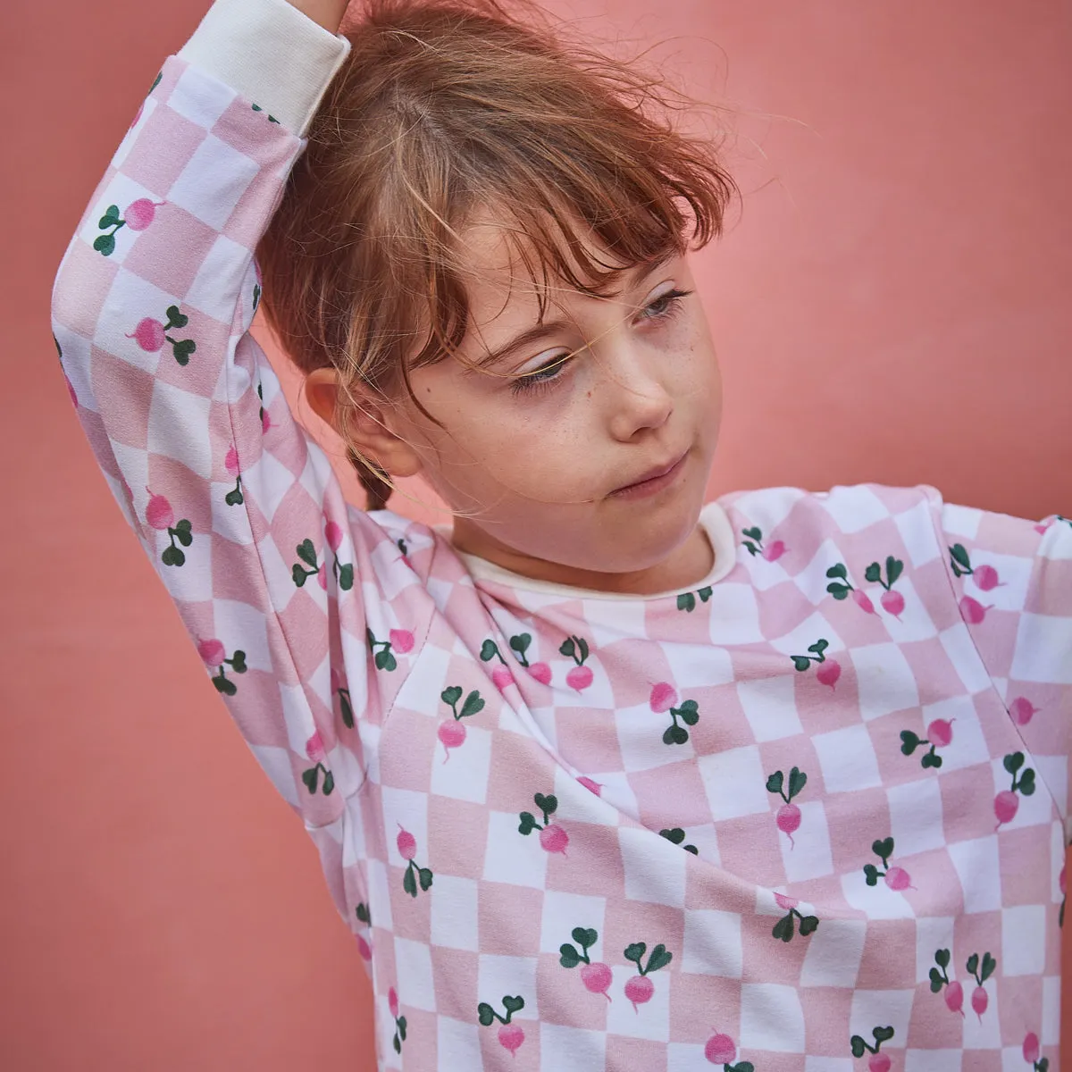 Duo for woman and kid JASMIN sweatshirt and dress - paper sewing pattern