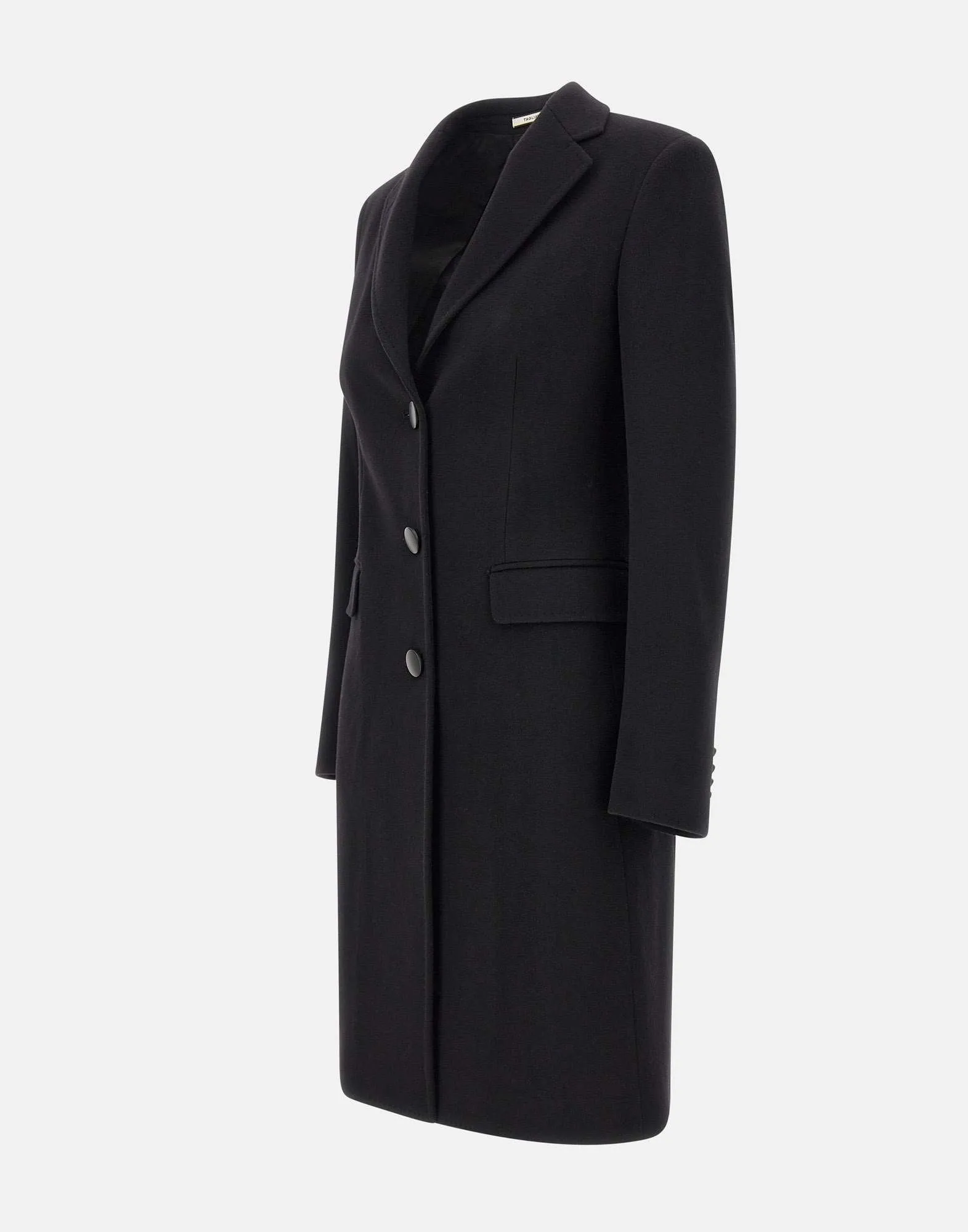 Elegant Black Tailored Coat for Women