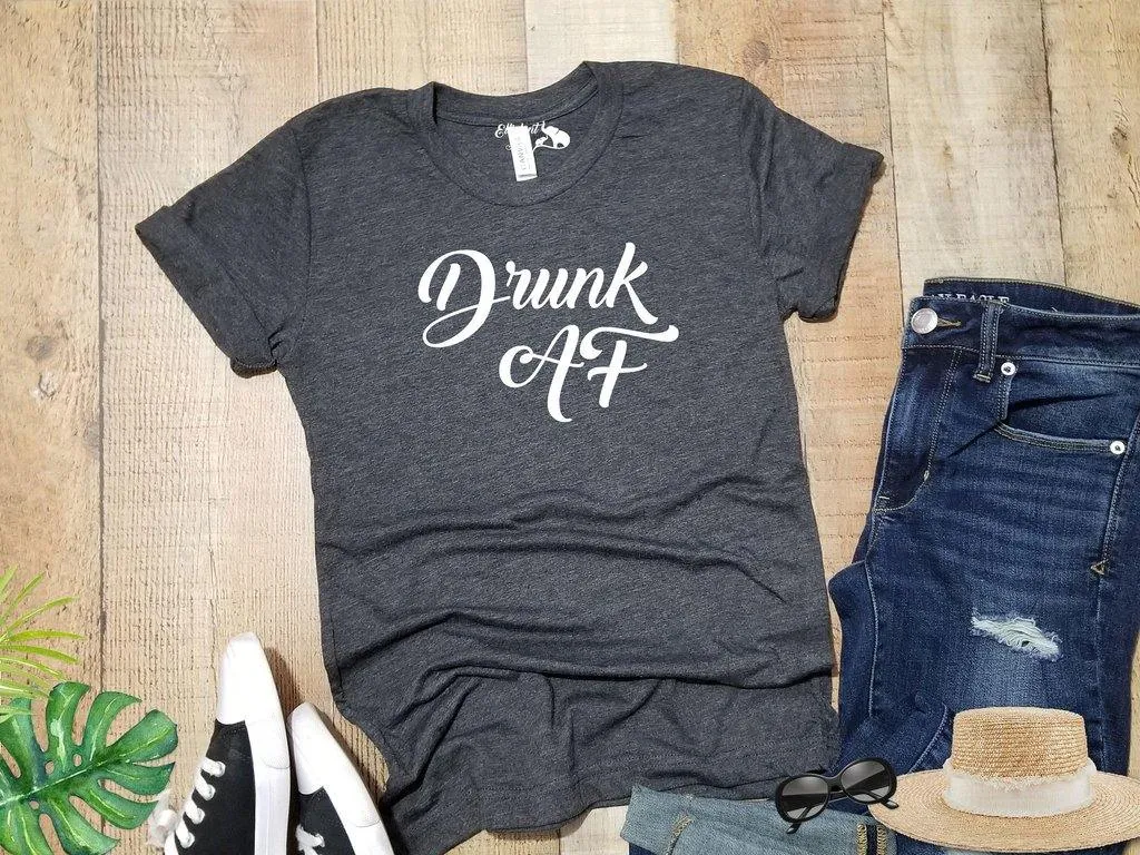 Engaged AF Drunk AF Bride and Bridesmaid Bachelorette Party Shirts | Bridal Party Shirts | Wedding Party Shirts | Bridesmaid  or Bride Shirt