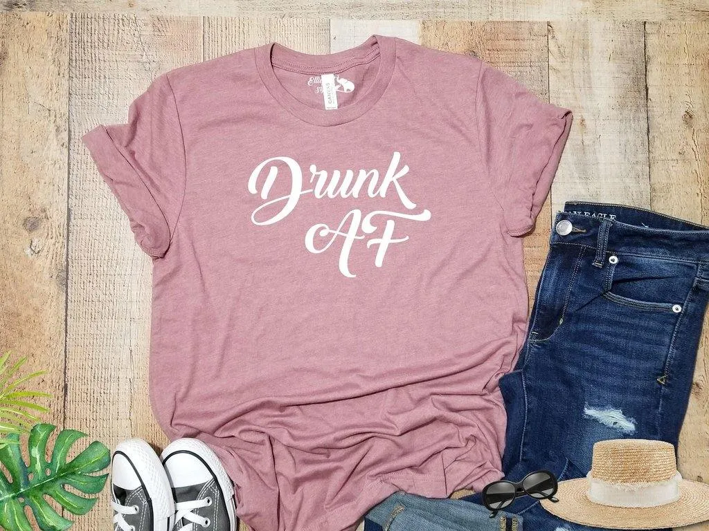 Engaged AF Drunk AF Bride and Bridesmaid Bachelorette Party Shirts | Bridal Party Shirts | Wedding Party Shirts | Bridesmaid  or Bride Shirt