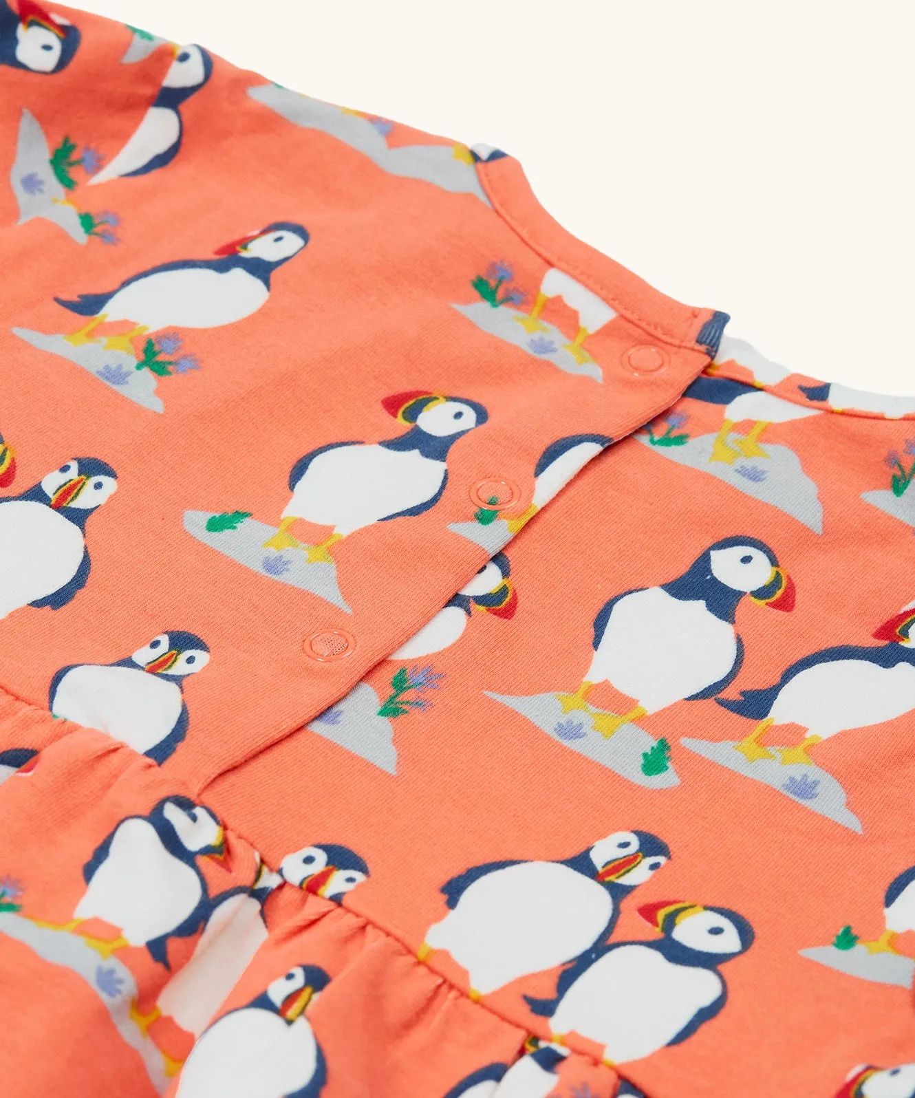 Frugi Dee Dress - Puffin Pals