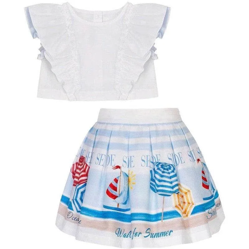 Girls Seaside Skirt Set