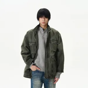 Green Multi-pocket Jacket