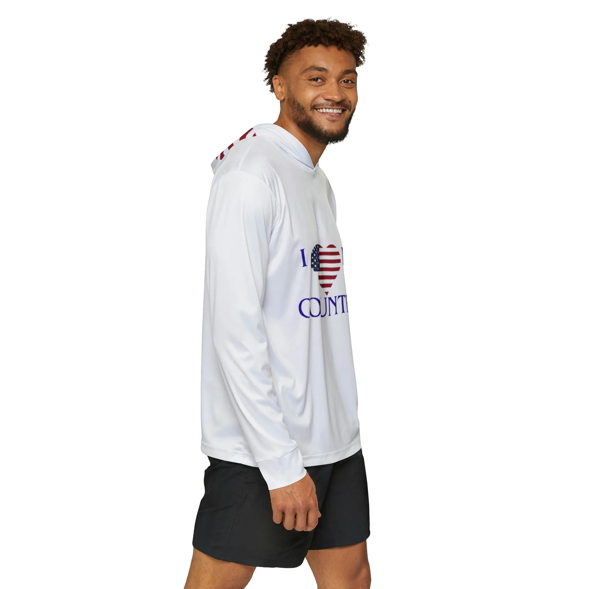 I love USA Men's Sports Warmup Hoodie (AOP)