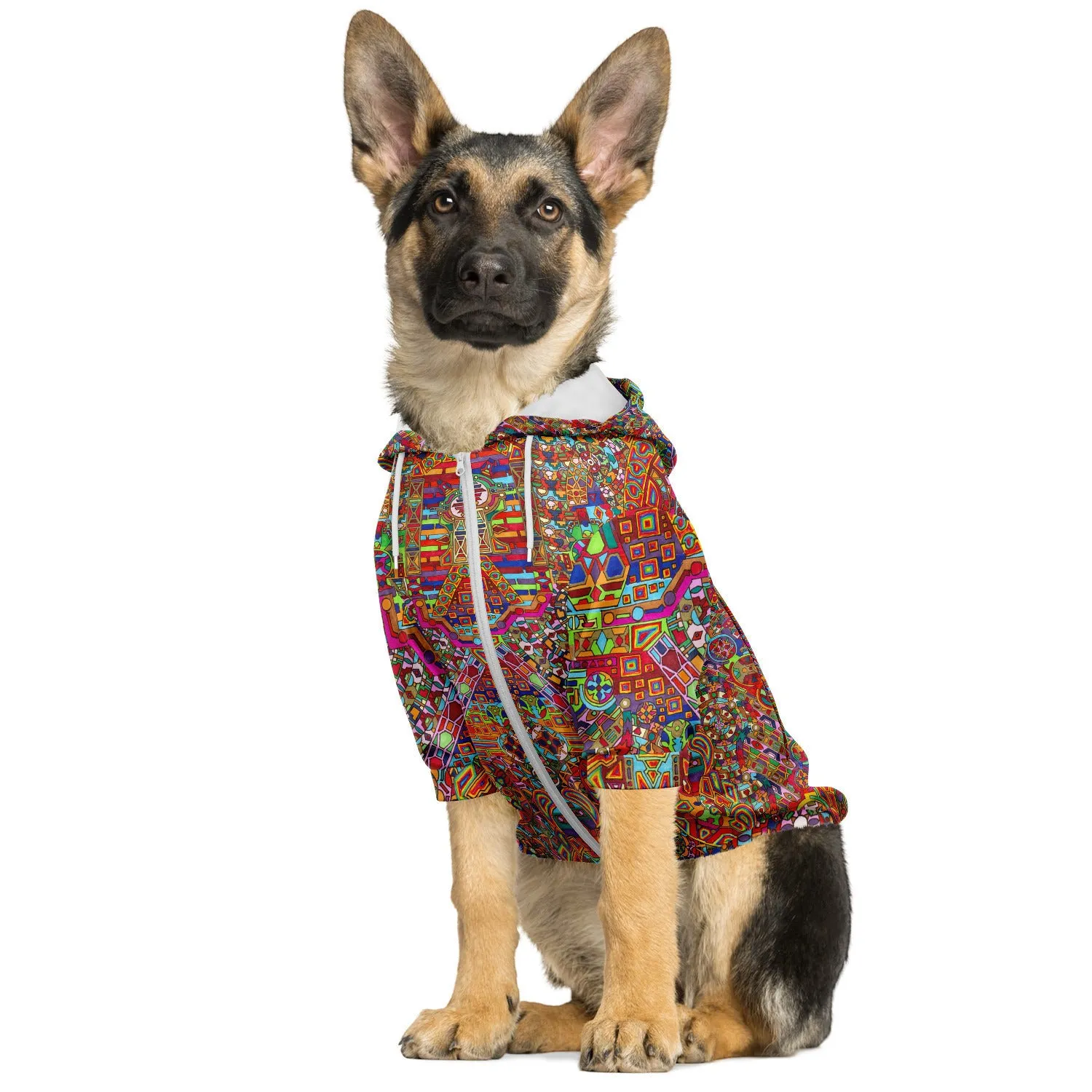 Infinite Mandala Dog Hoodie | Lachlan Wardlaw