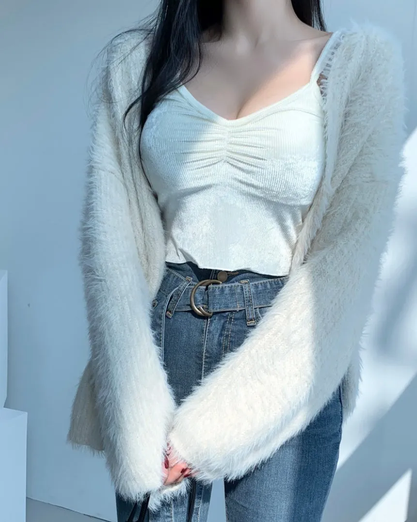 Isadora Fur Cardigan