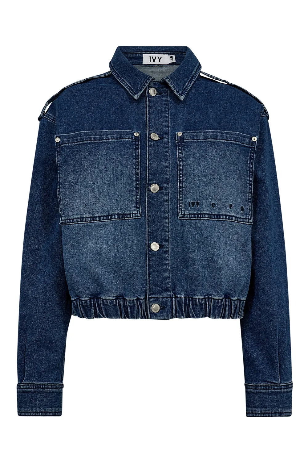 IVY-Tessa Cropped Jacket Wash Fabio