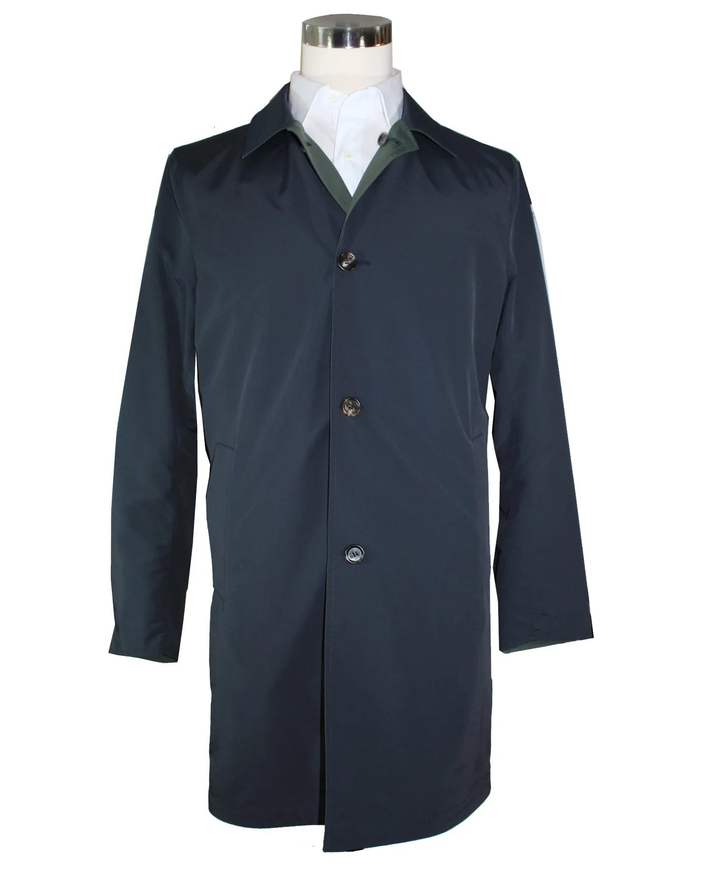 Kired Jacket Reversible Dark Blue/ Green Rain Coat EU 50/ M