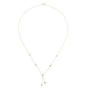 Kisa Champagne Diamond Necklace, 18K Gold