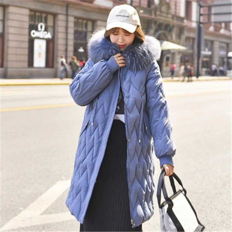 Korean Coat Long Fur Winter