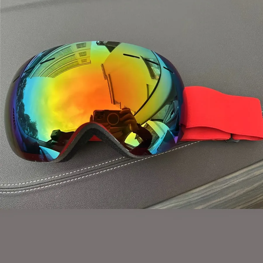 Latest Men's High-Performance Gradient Lens Ski Goggles with TPU Frame for Alpine Skiing