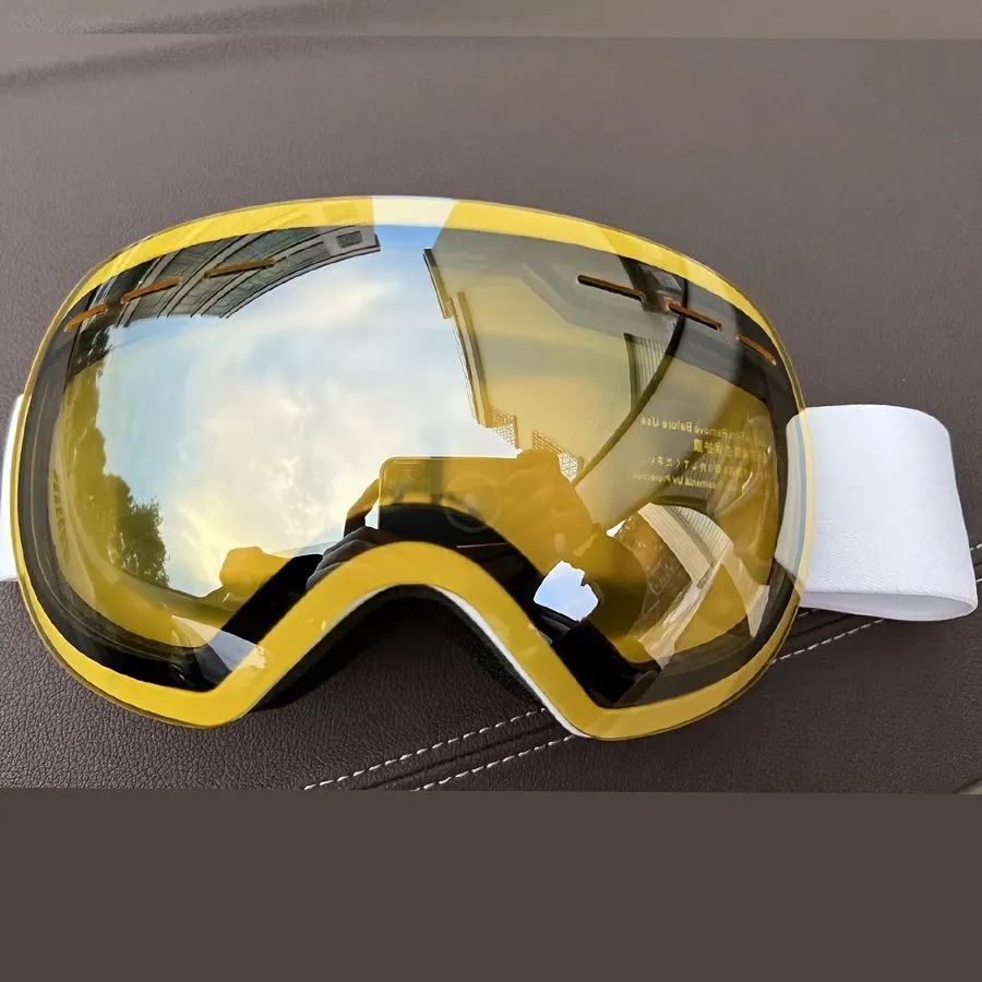 Latest Men's High-Performance Gradient Lens Ski Goggles with TPU Frame for Alpine Skiing