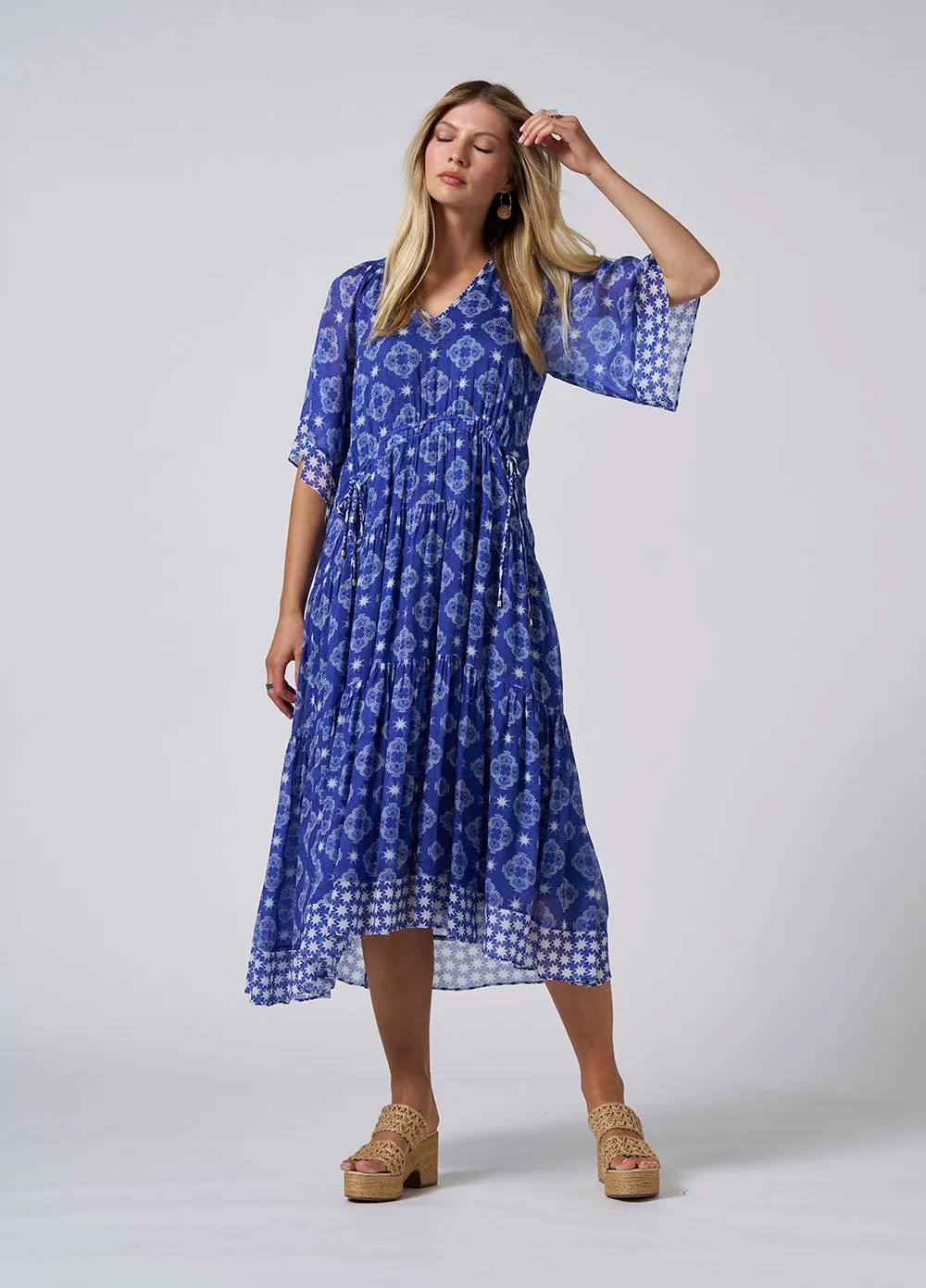 Loobies Story -  Aria Midi Dress - Cobalt