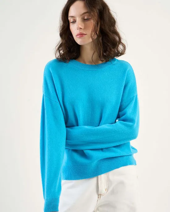 Mapoupette Cashmere Crew Jumper Azur