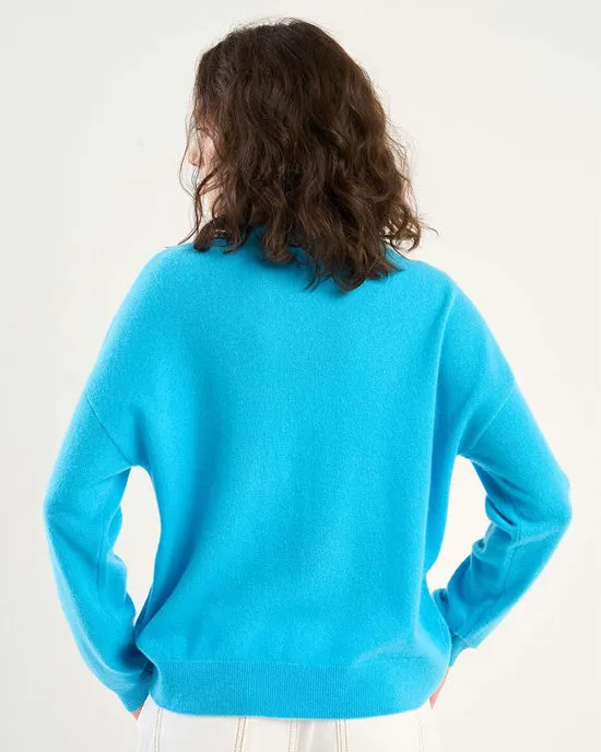 Mapoupette Cashmere Crew Jumper Azur