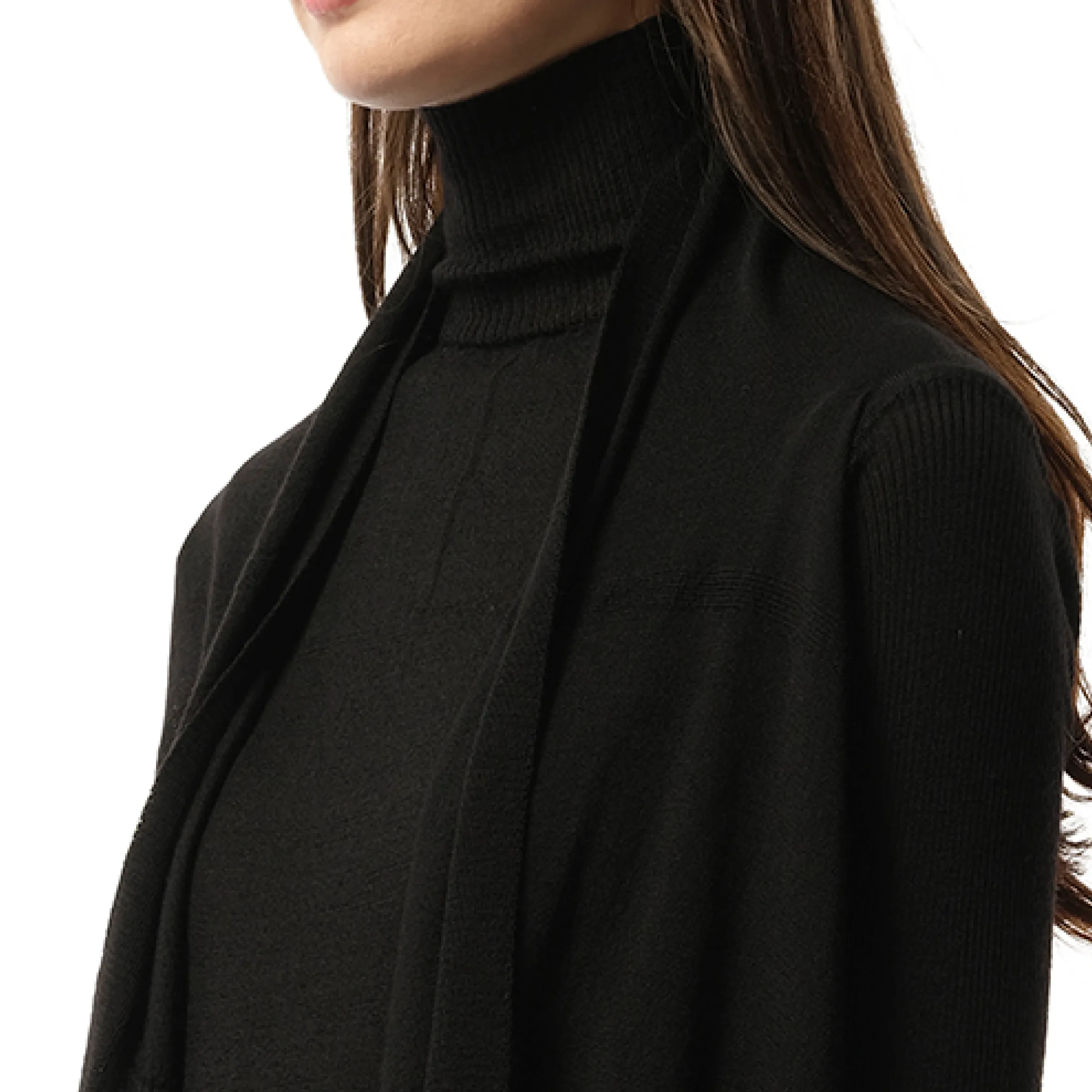 Medium Wrap Cardigan in Black