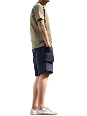 Men's Big Pocket P44 Navy Cargo Jogger Shorts