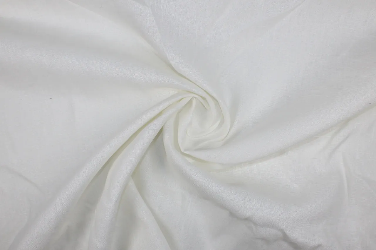 Mid-Weight Linen - Soft White