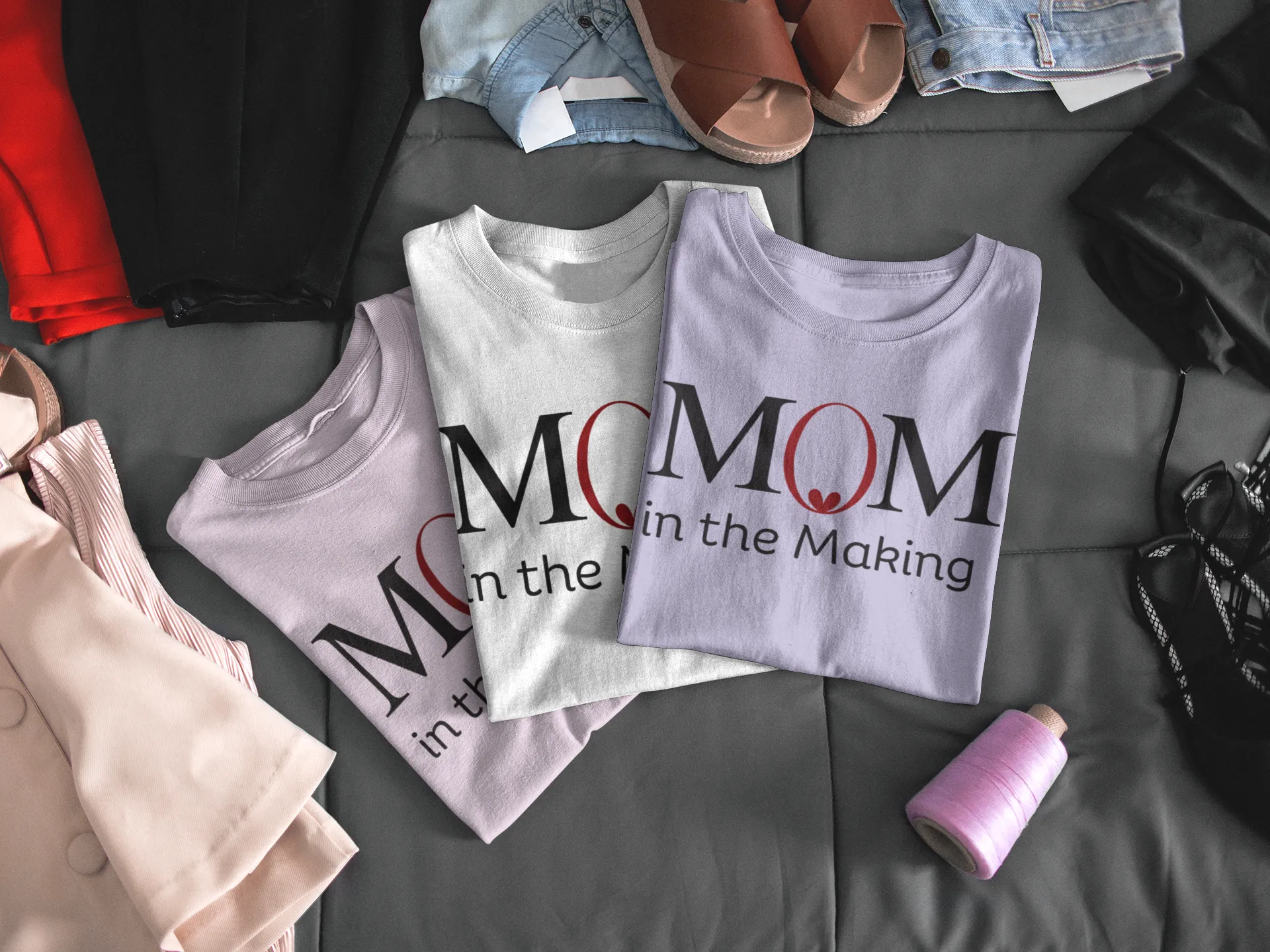 MOM in Making - Oversized Pregnancy T-shirt