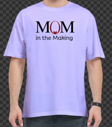 MOM in Making - Oversized Pregnancy T-shirt