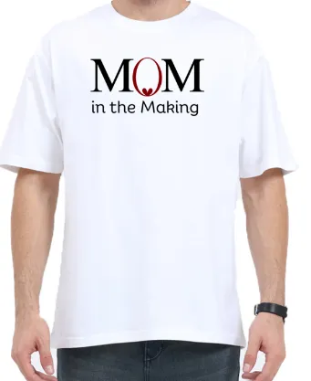 MOM in Making - Oversized Pregnancy T-shirt