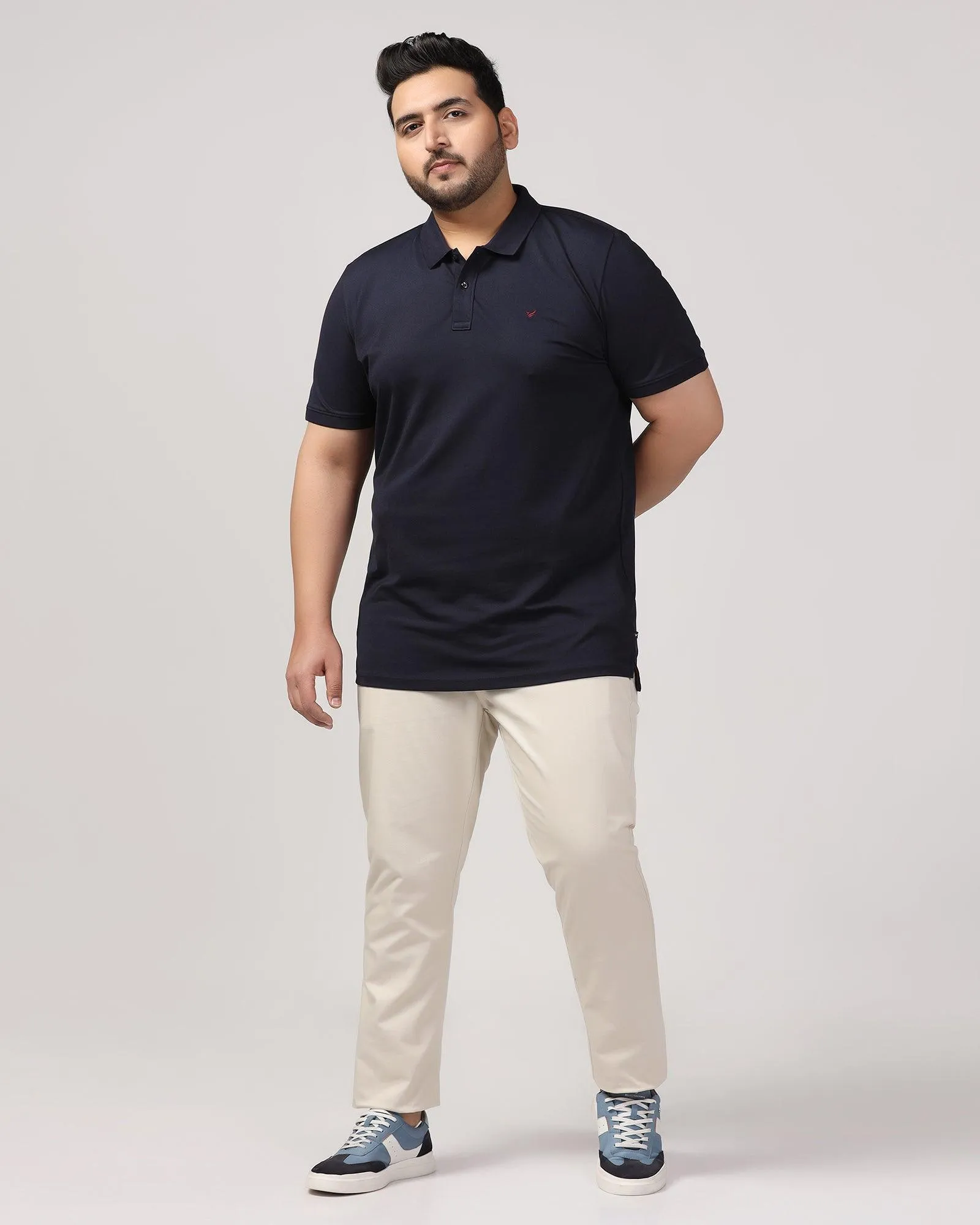 Must Haves Slim Fit B-91 Casual Beige Solid Khakis - Kiler