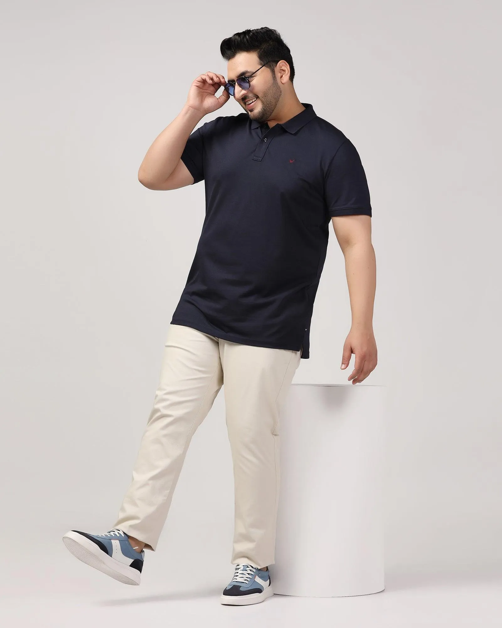 Must Haves Slim Fit B-91 Casual Beige Solid Khakis - Kiler