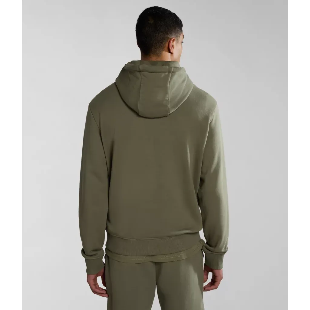 Napapijri Mens Balis Summer Hoodie Green Lichen