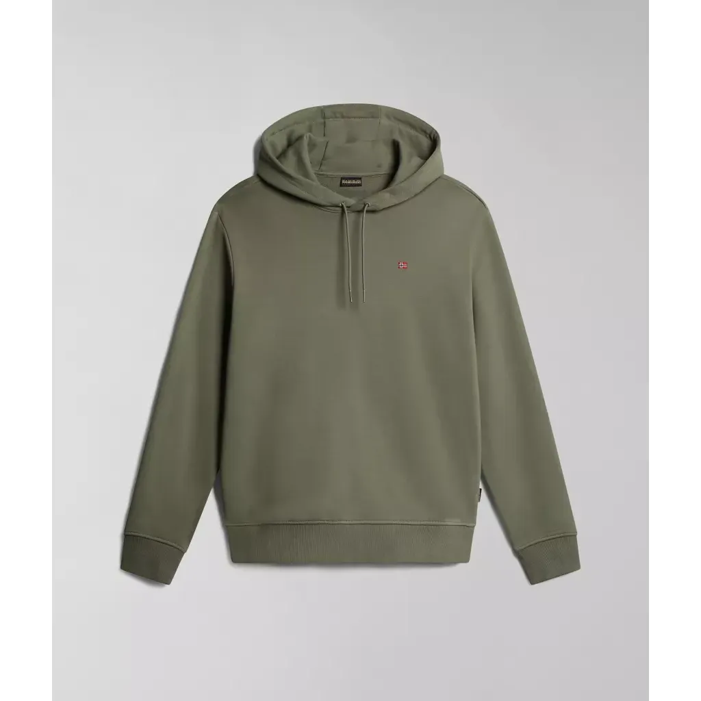 Napapijri Mens Balis Summer Hoodie Green Lichen