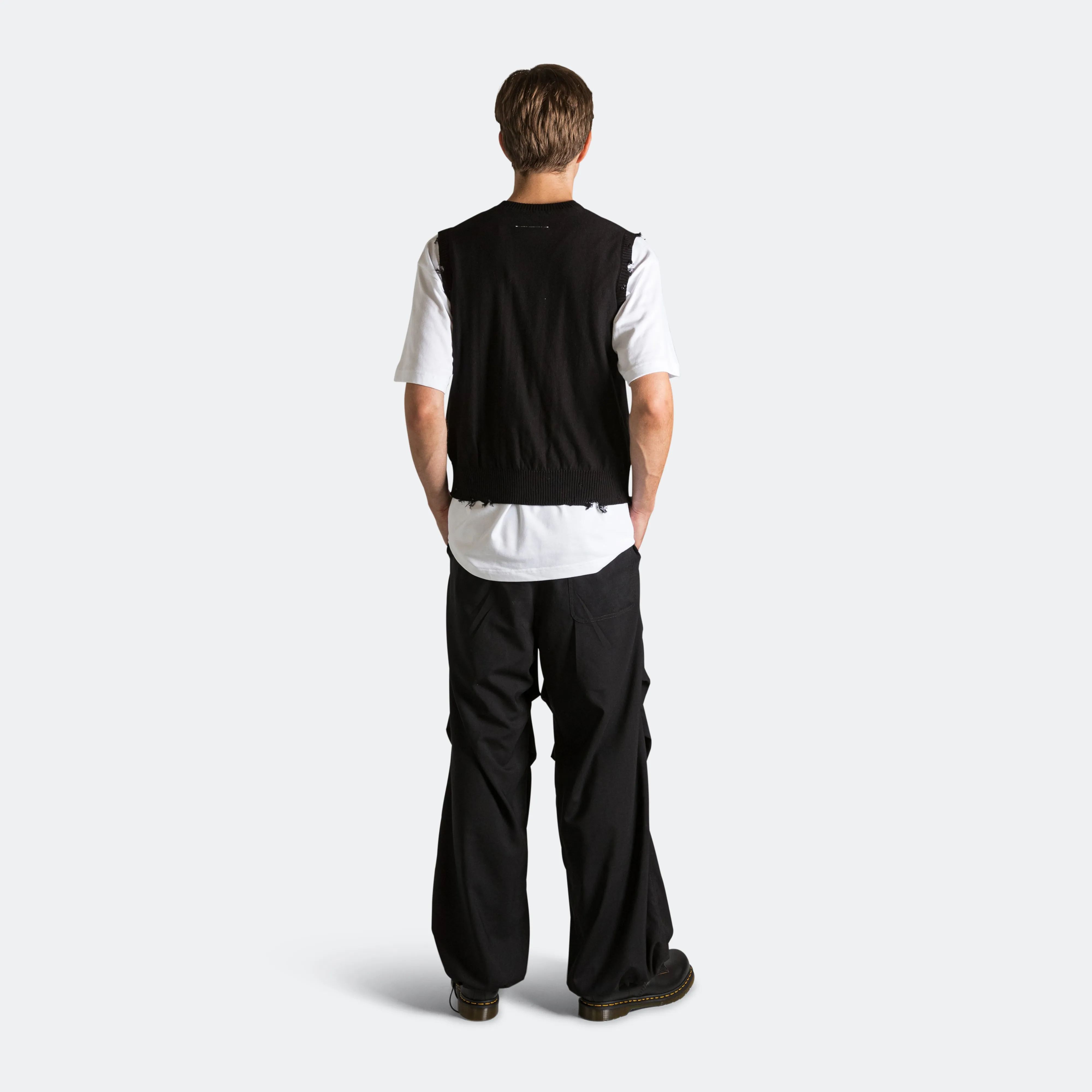 Numbers Graphic Gilet - Black