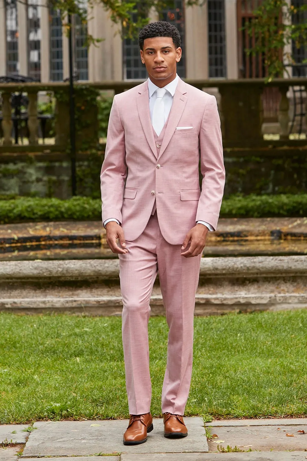 "Sharkskin" Rose Suit Jacket (Separates)