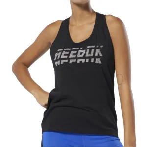 Reebok Workout Ready Meet You There Womens Training Vest Tank Top - Black