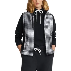 RLX Ralph Lauren Women's Tech Terry FZ Vest - Polo Black/Fairway Gingham