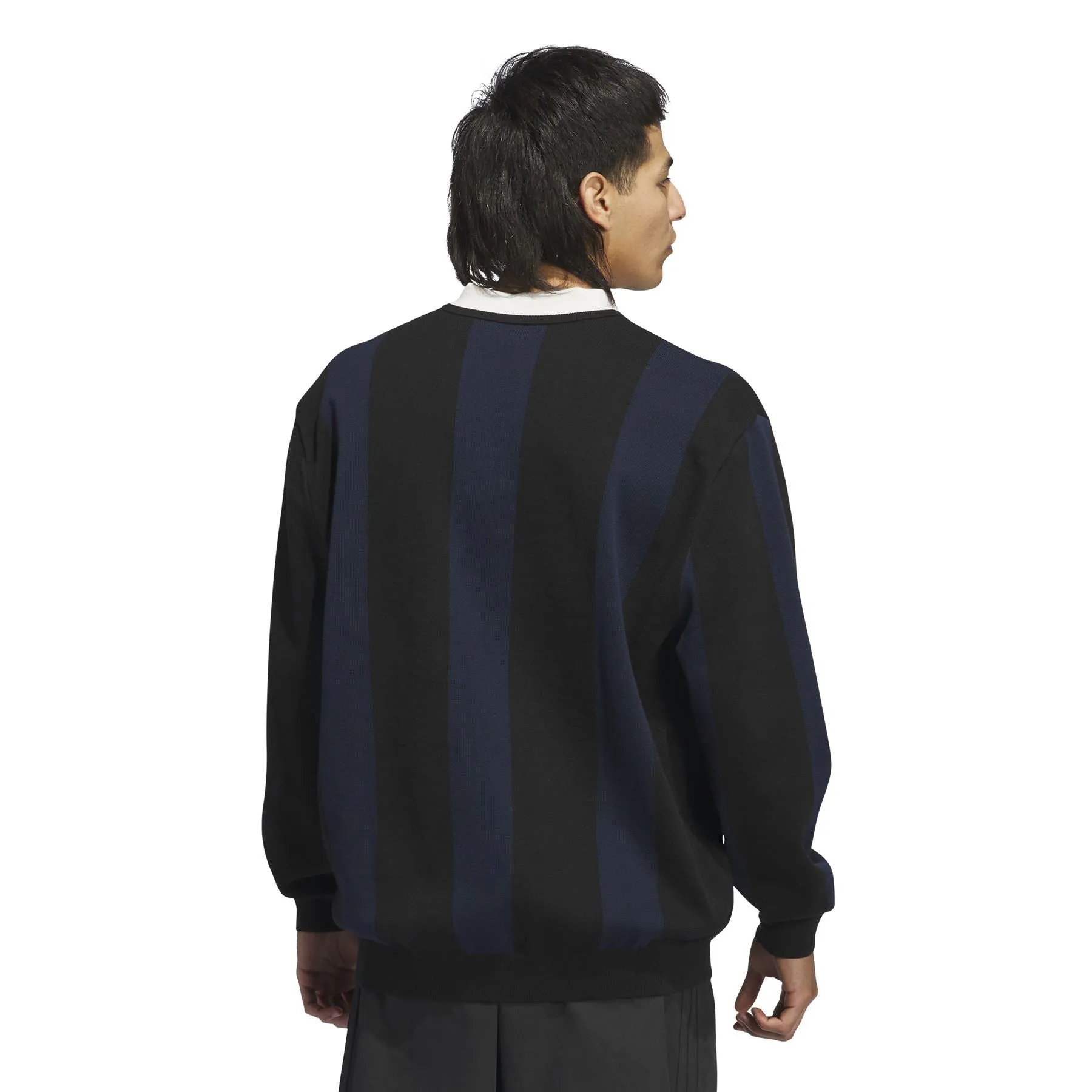 Rolling Links Long Sleeve Stripe Polo Black - 2024