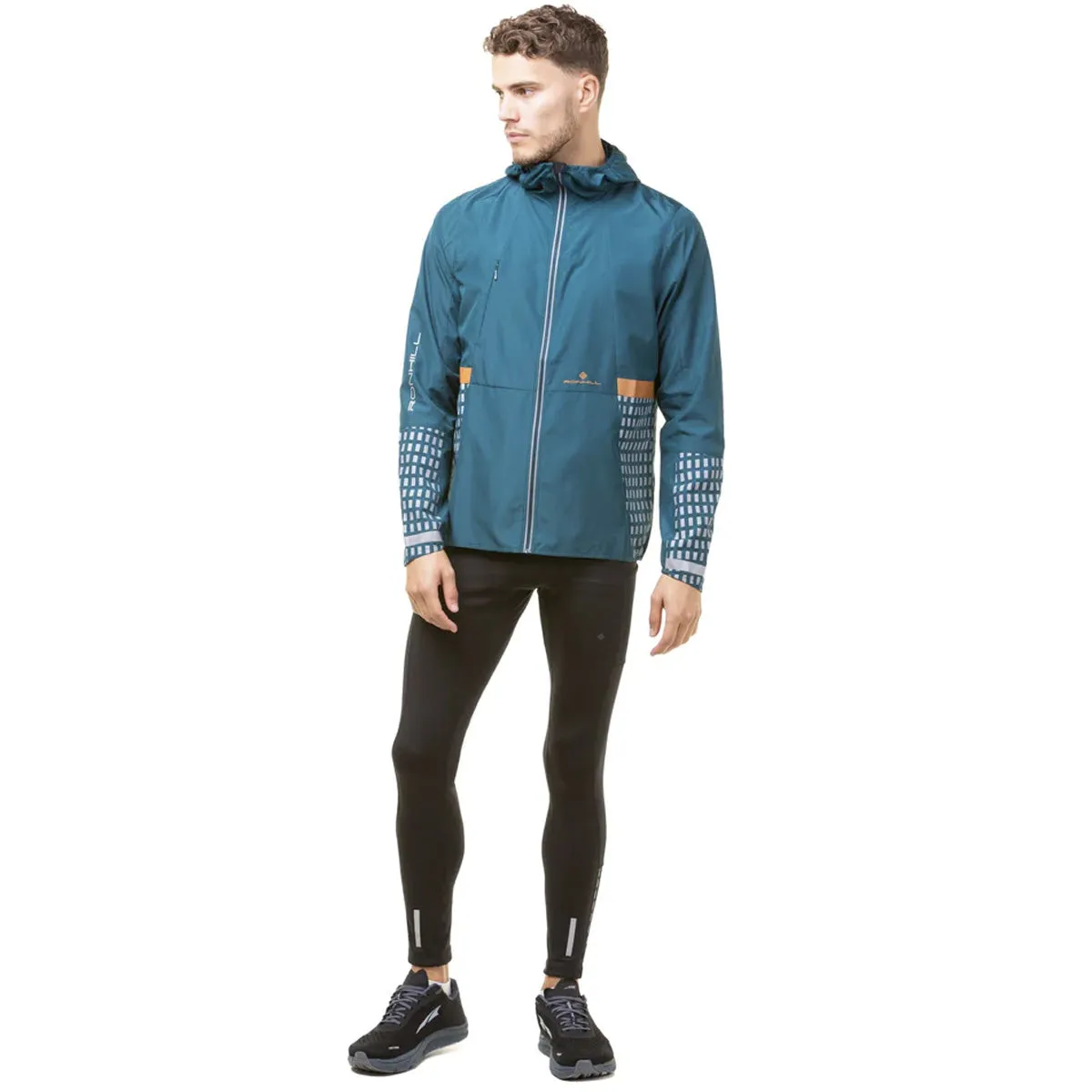 Ronhill Tech Afterhours Jacket Mens | Dplagoon/copper/rflct