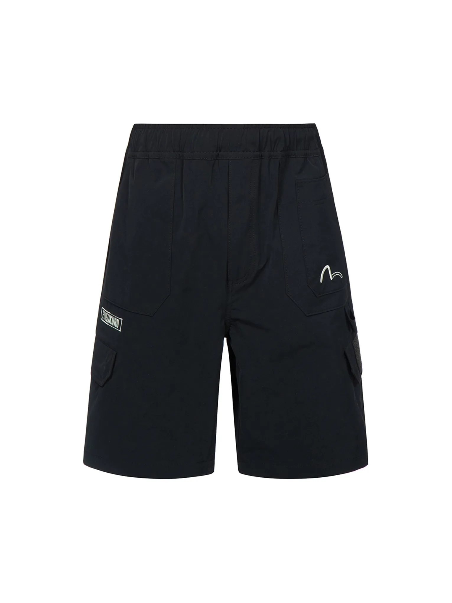 Seagull and Logo Embroidery Shorts