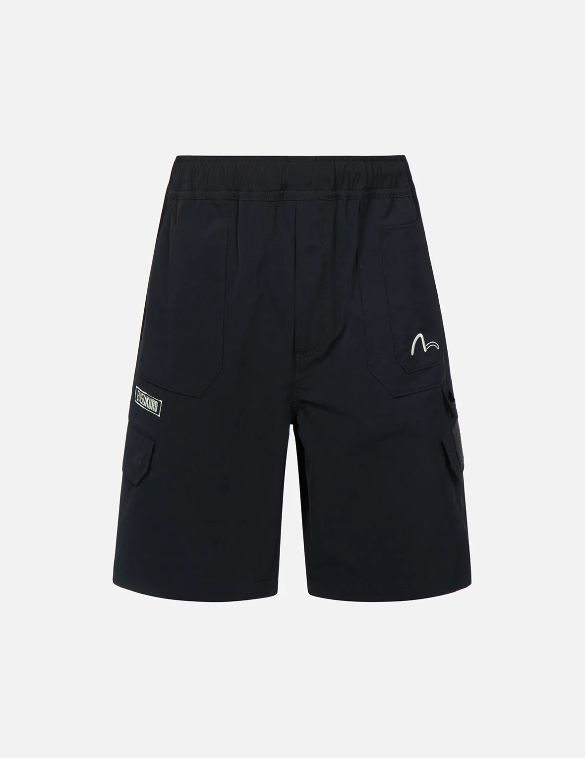 Seagull and Logo Embroidery Shorts