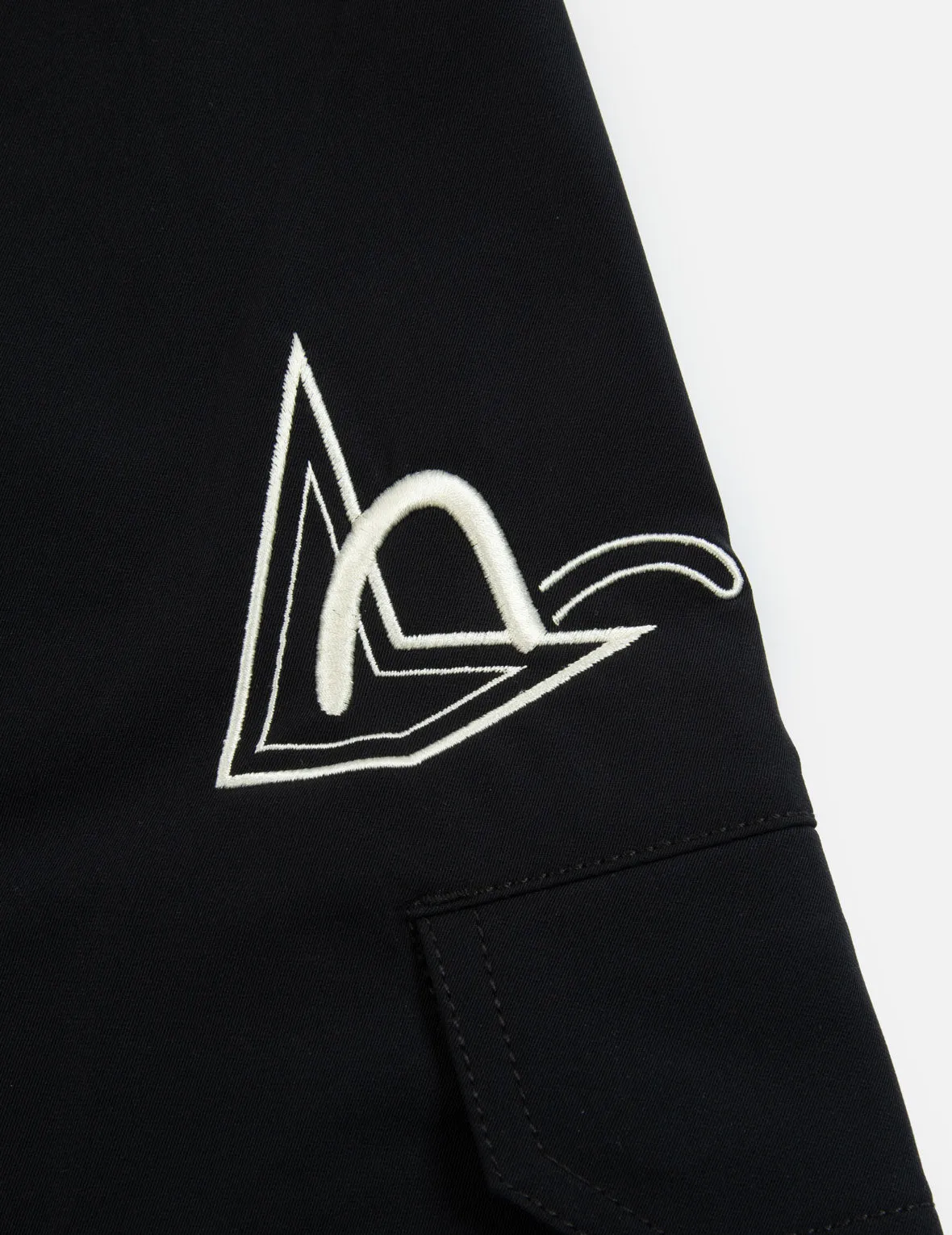 Seagull and Logo Embroidery Shorts