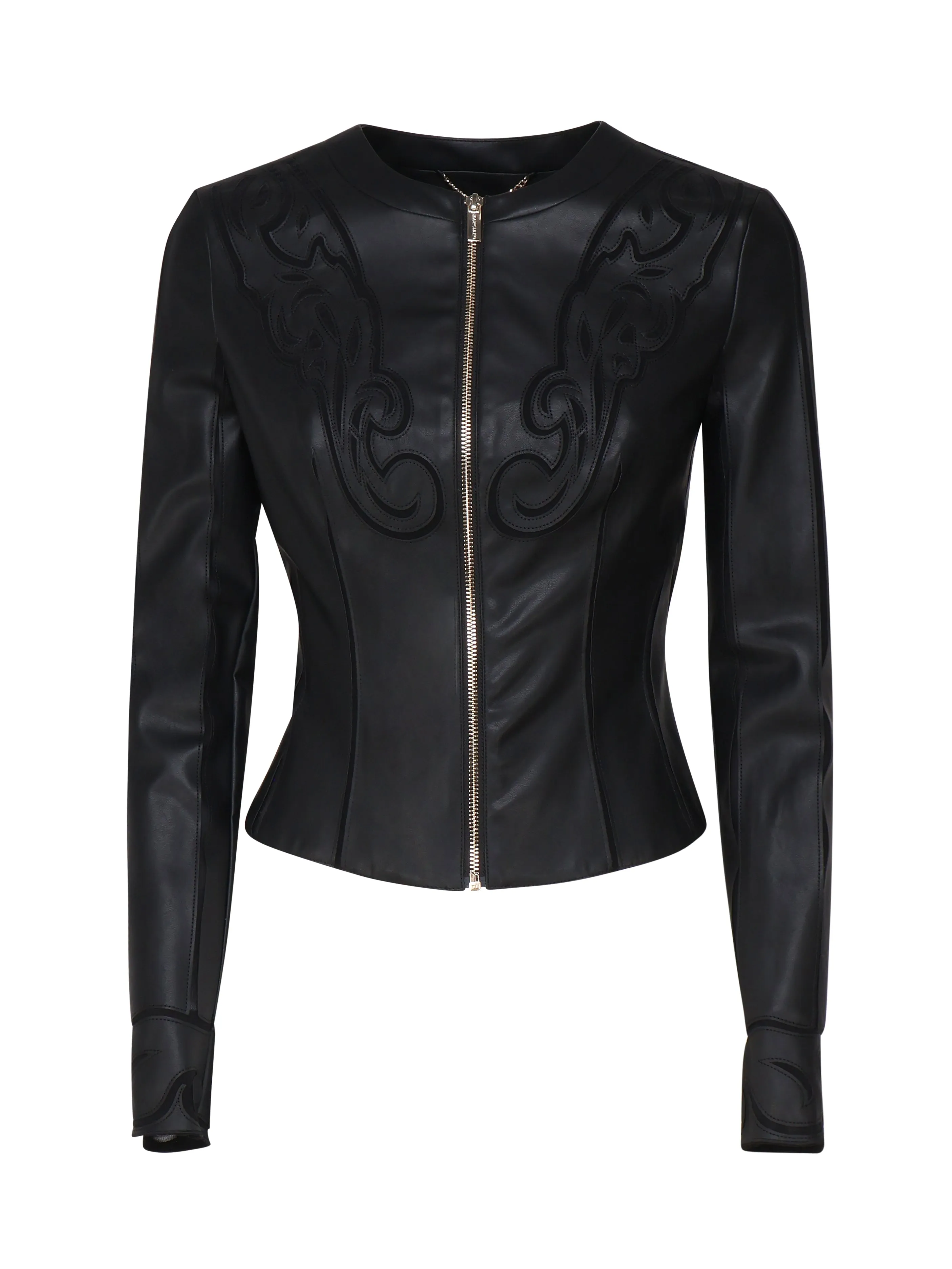 Slim-fit Black Biker Jacket