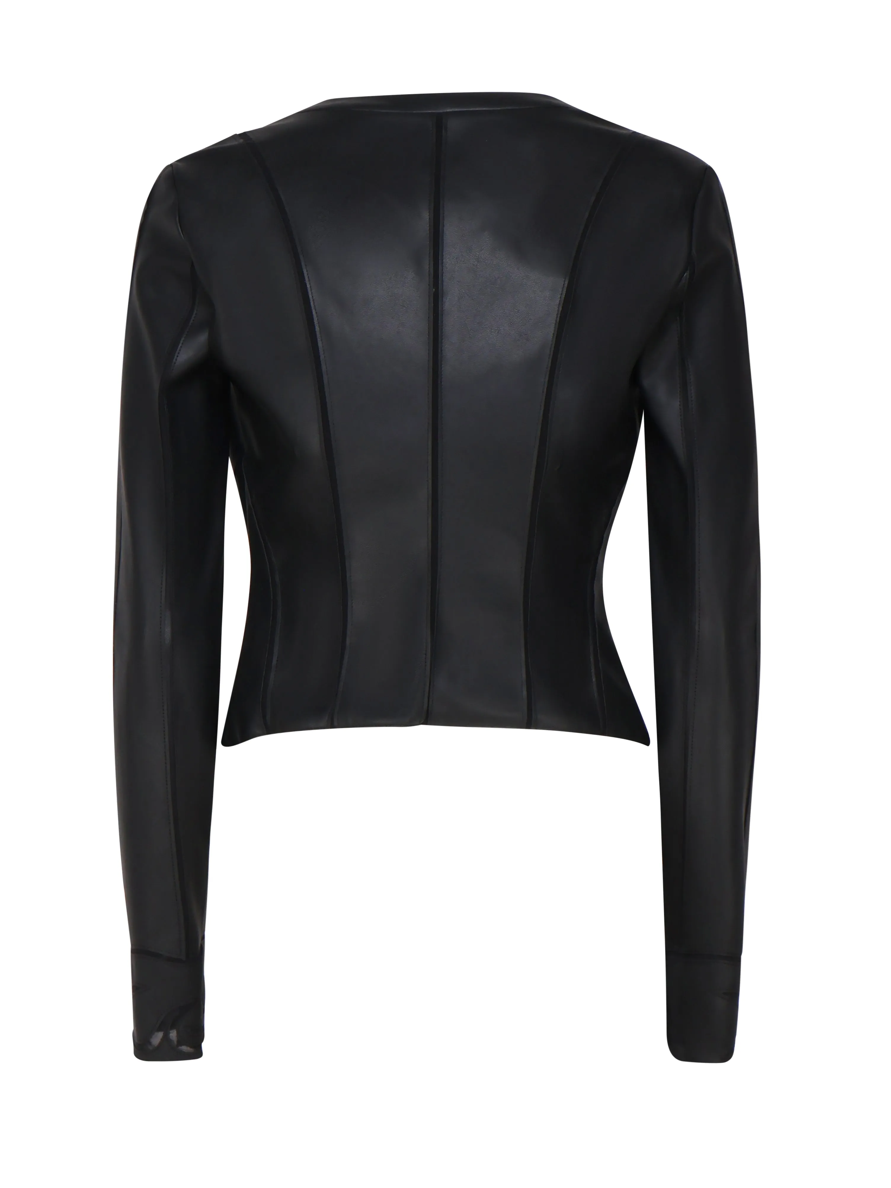 Slim-fit Black Biker Jacket