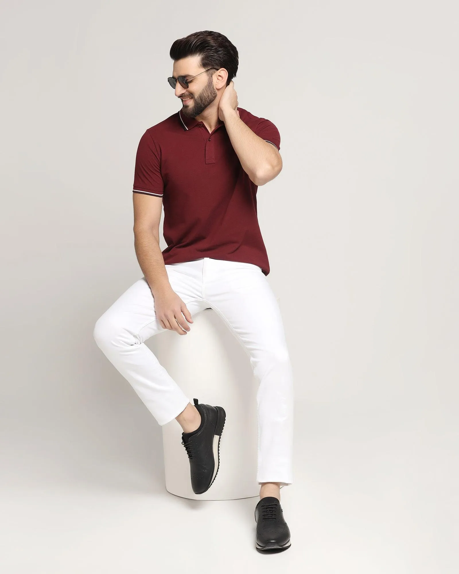 Slim Yonk Fit Light Prestine White Jeans - Rene