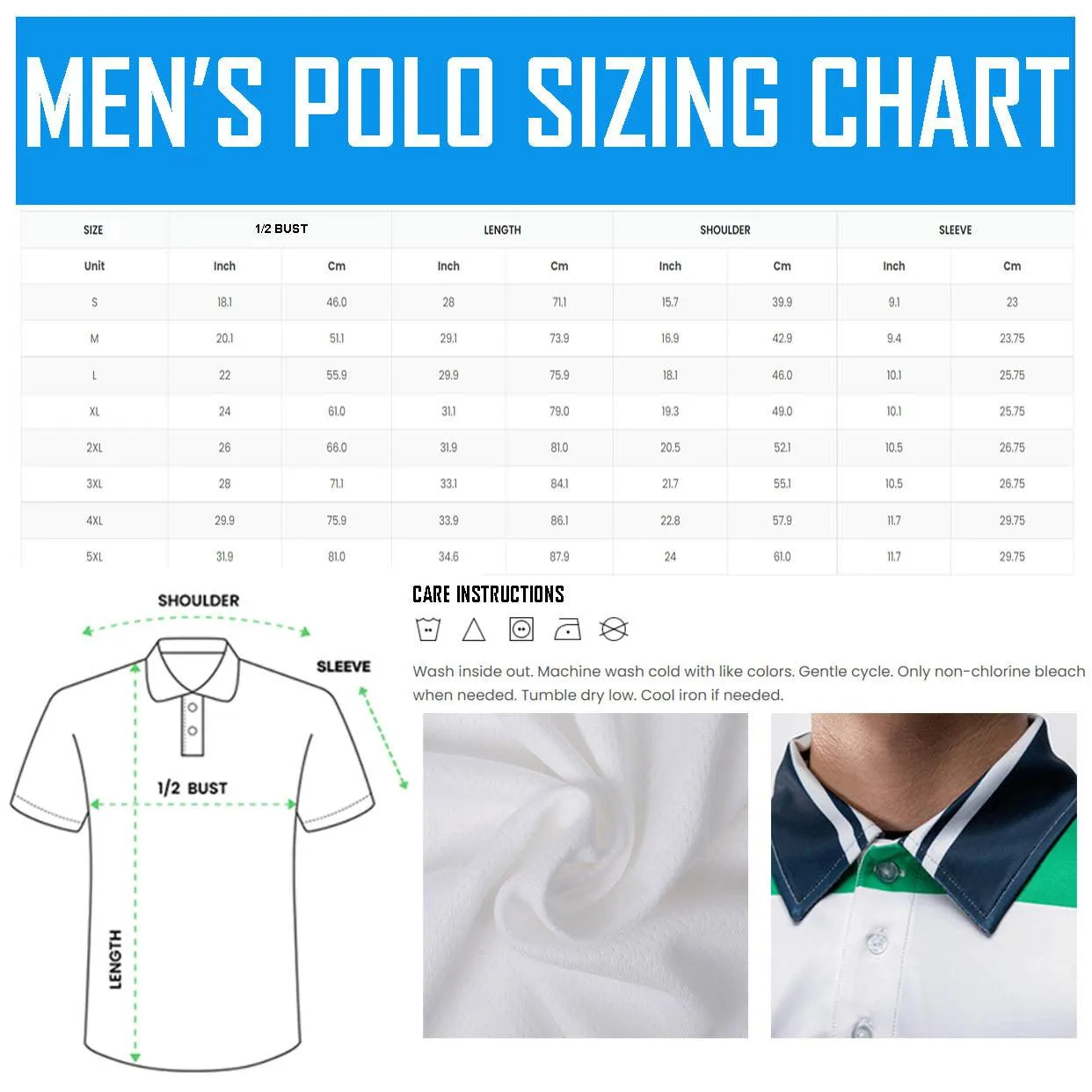 St. Patrick's Green Irish Clover Polo Shirts for Men